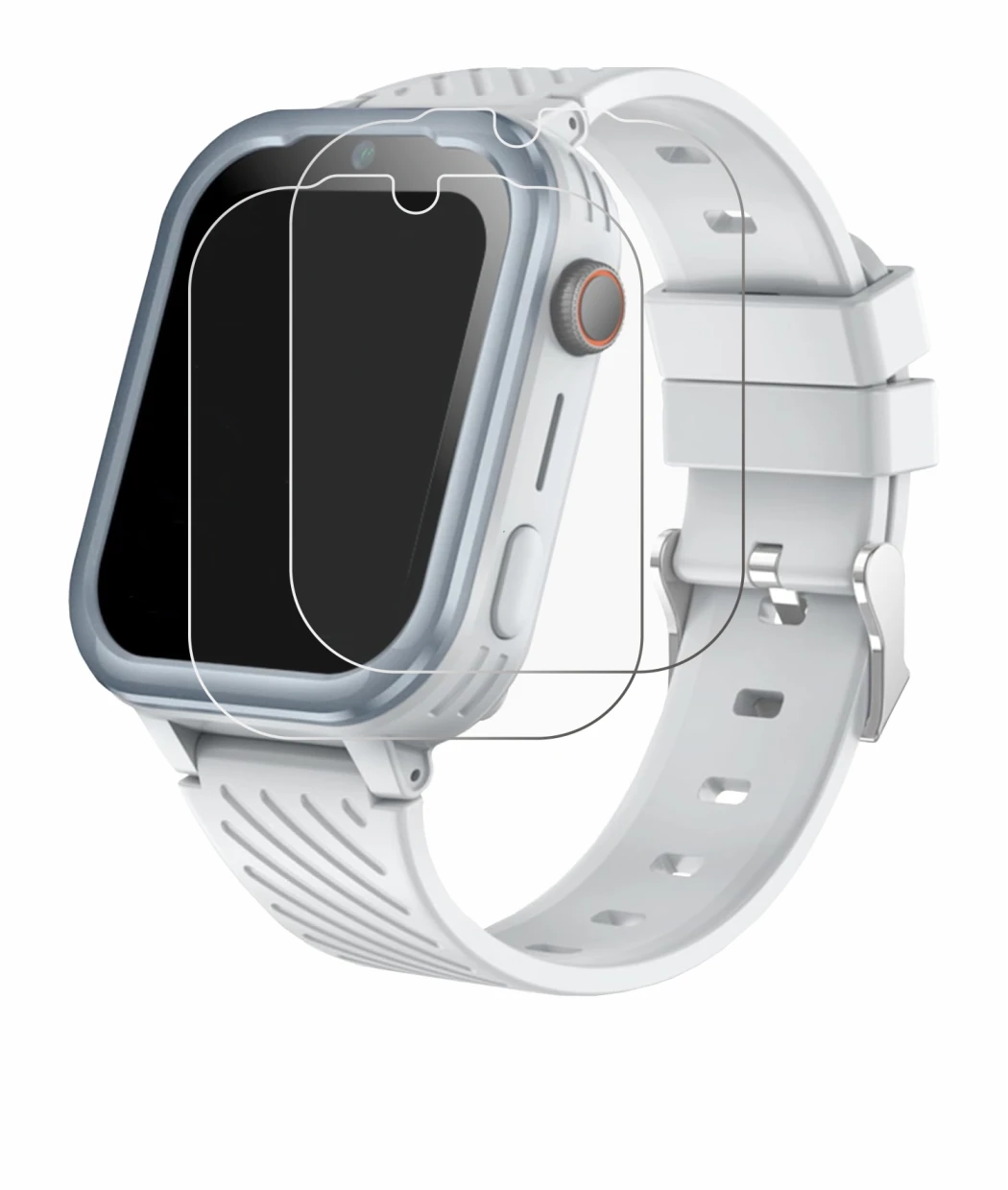 Image of the device DDIOYIUR Smartwatch with a wide variety of screen protectors.