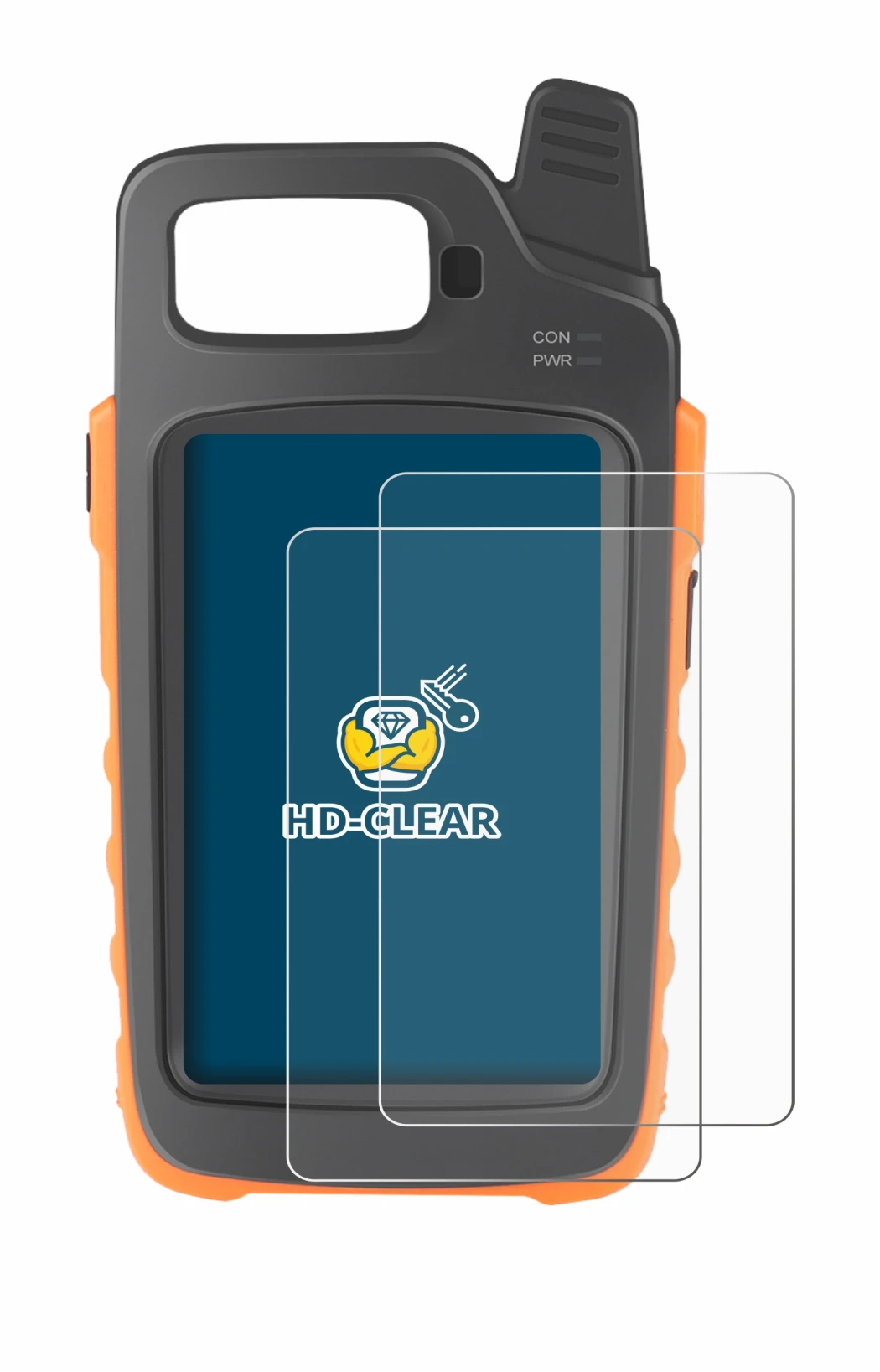 Image of the device Xhorse Key Tool Max Pro with a wide variety of screen protectors.