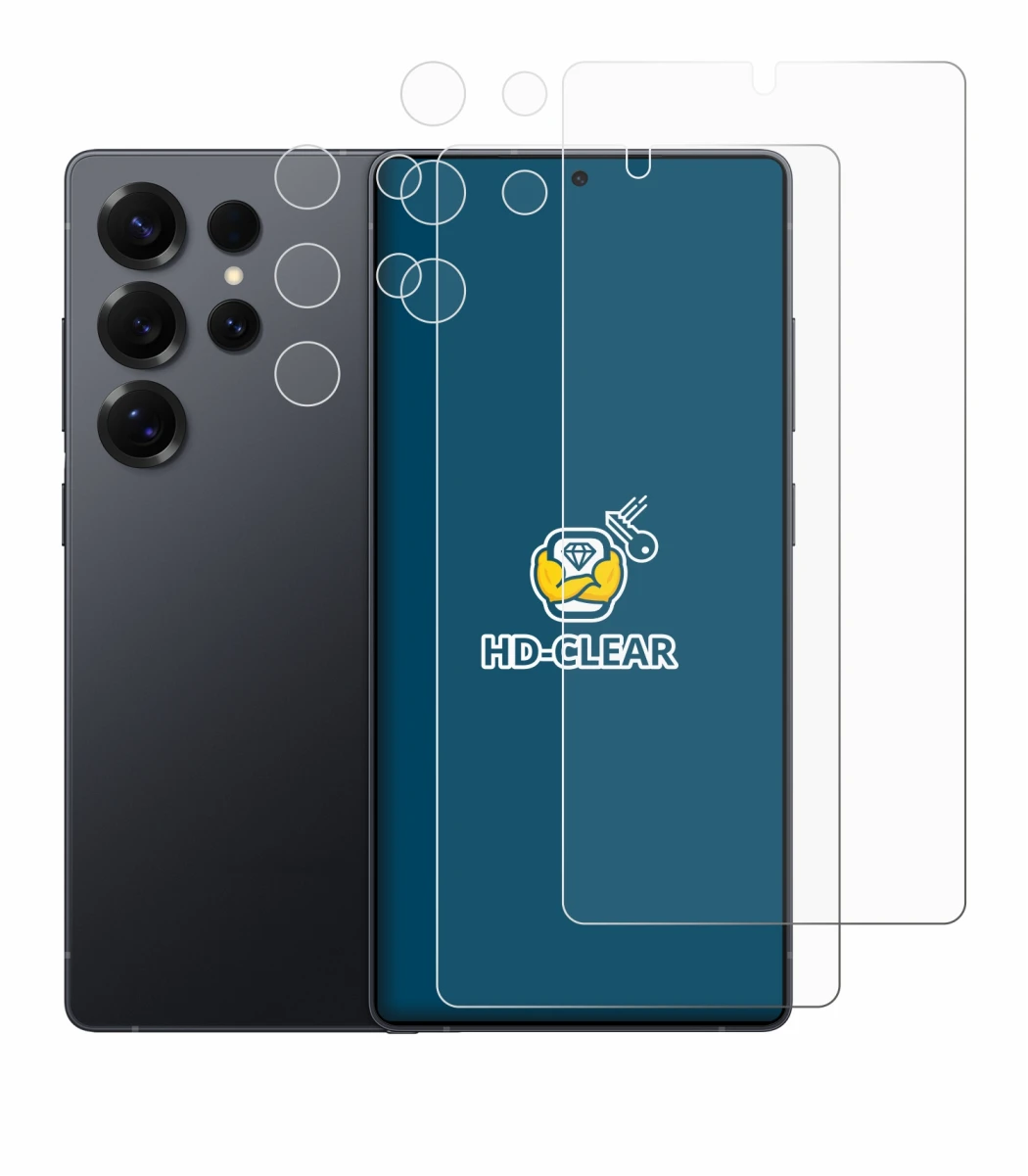 Image of the device Samsung Galaxy S25 Ultra Enterprise Edition (Front+Camera) with a wide variety of screen protectors.