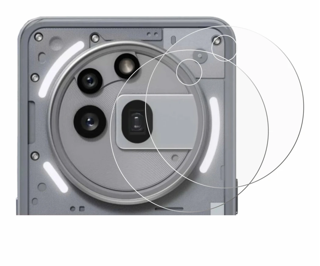 Image of the device Nothing Phone (3a) Pro (ONLY Camera Lens) with a wide variety of screen protectors.