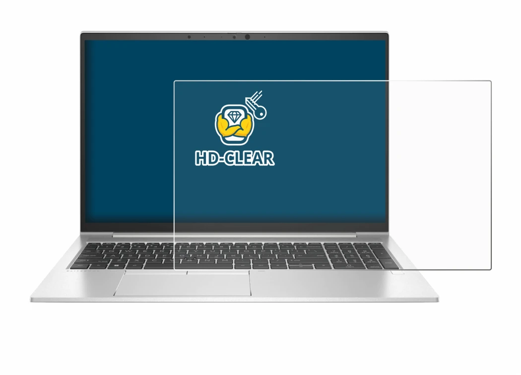 Image of the device HP EliteBook 855 G8 with a wide variety of screen protectors.