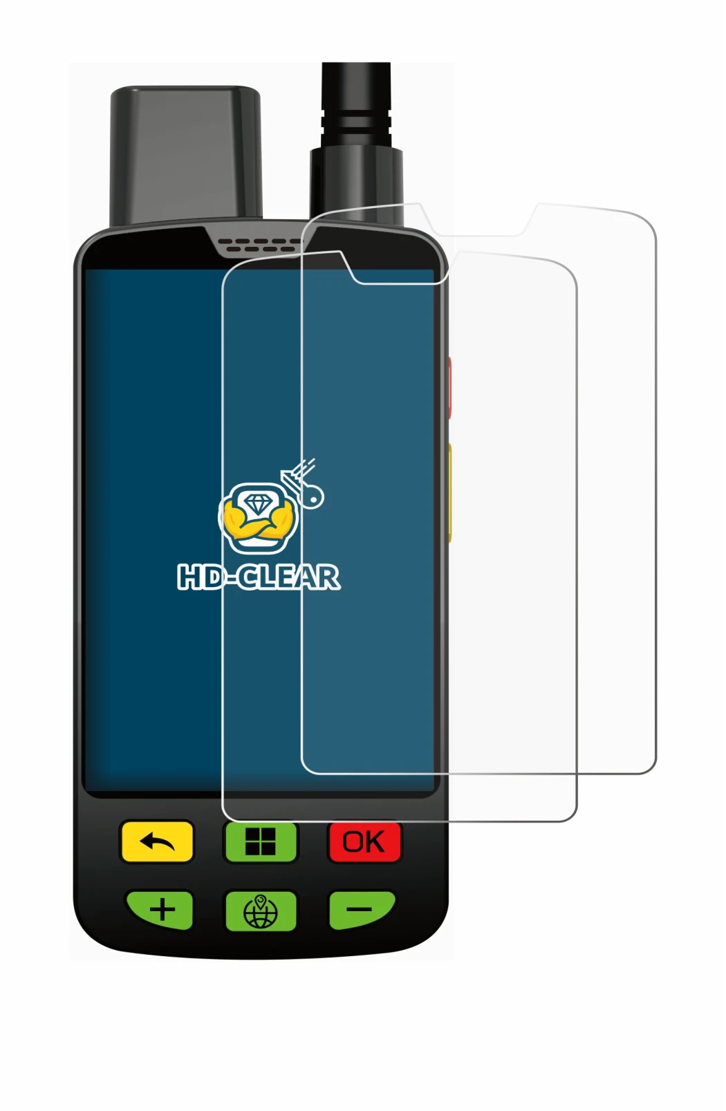 Image of the device Aduro Locit GPS with a wide variety of screen protectors.