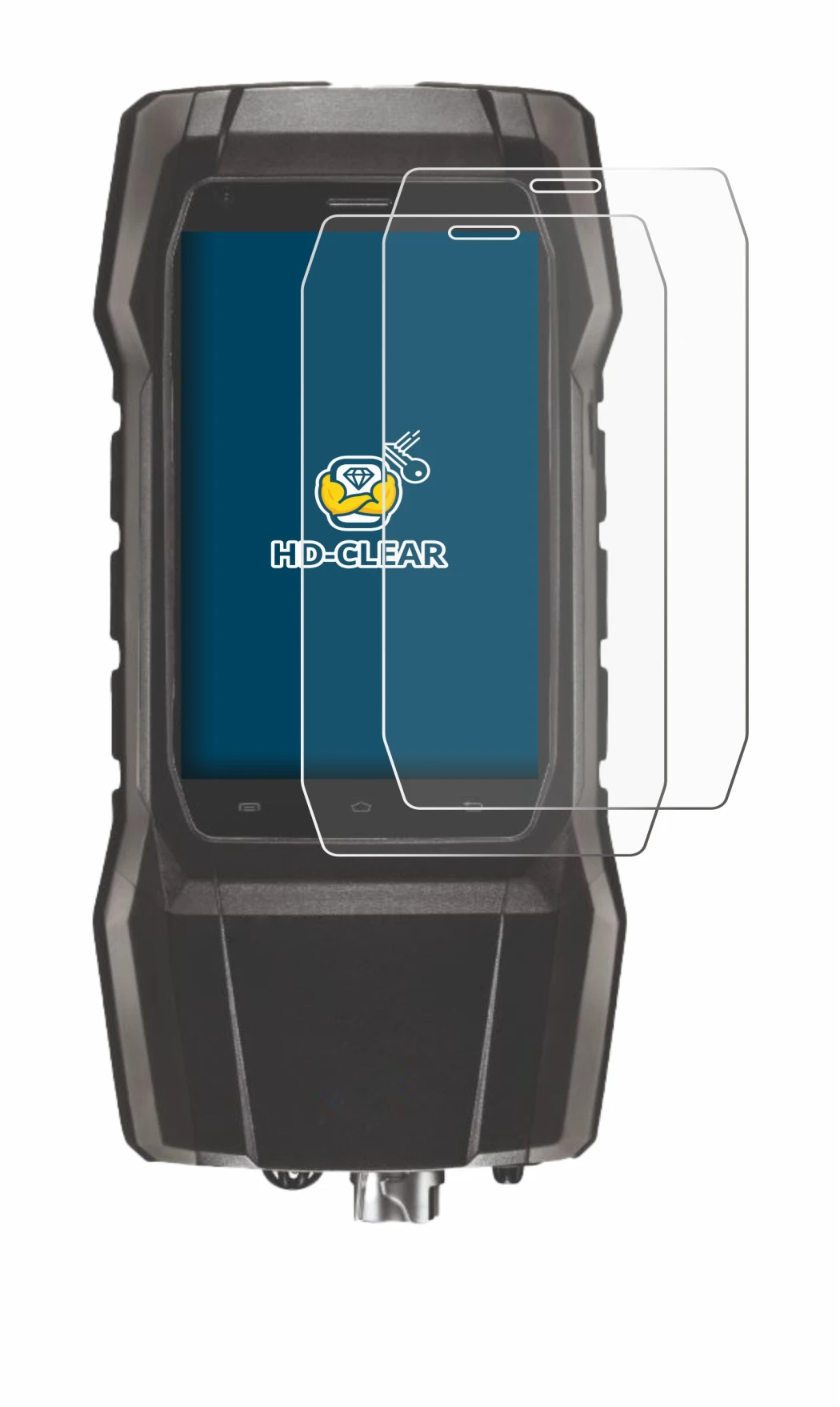 Image of the device Testo 300 with a wide variety of screen protectors.