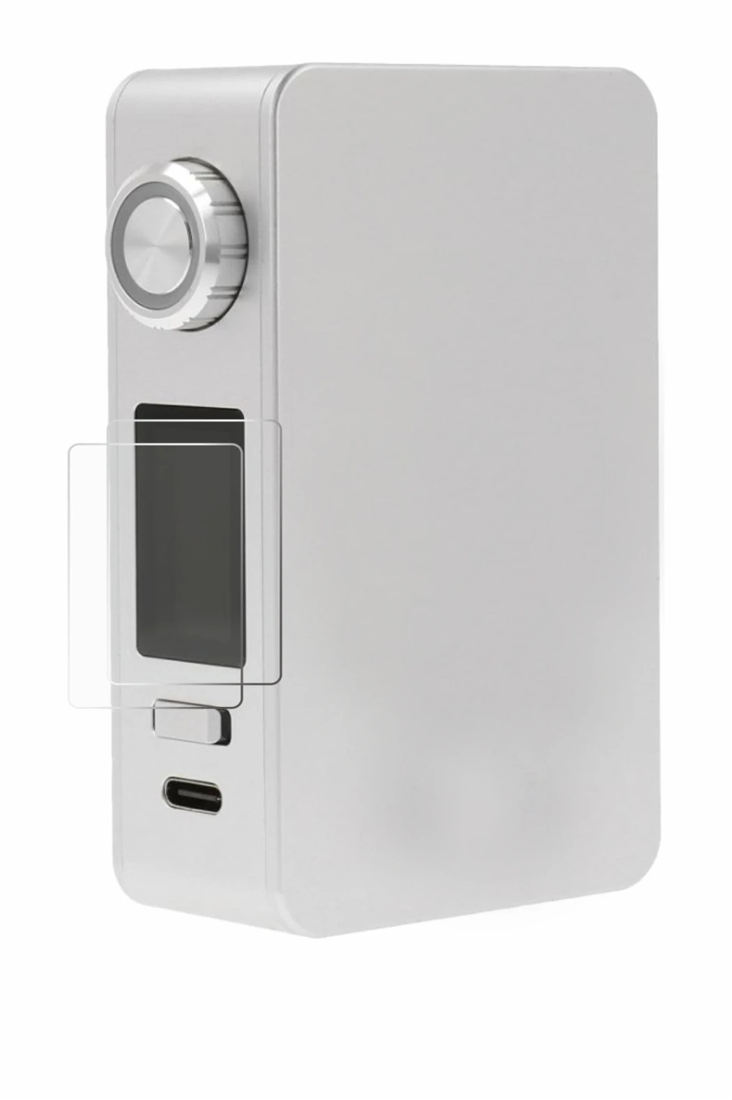 Image of the device Lost Vape Centaurus M200 with a wide variety of screen protectors.