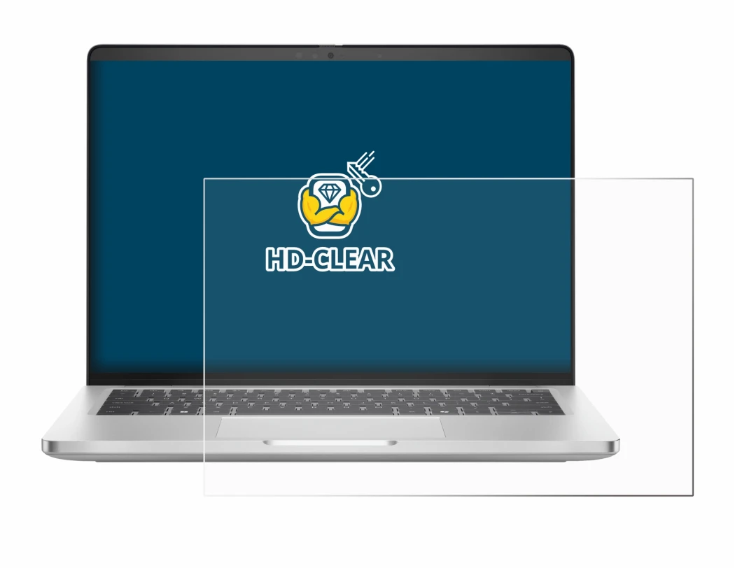 Image of the device Dell Pro 14 Plus PB14250 with a wide variety of screen protectors.