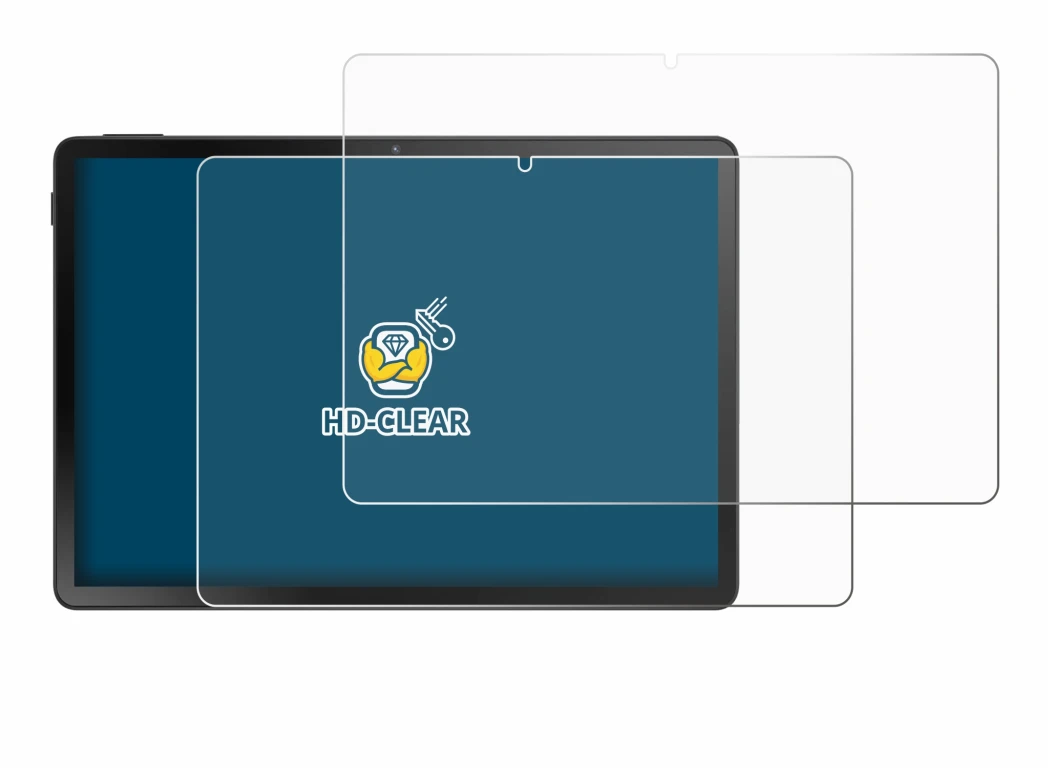 Image of the device Doogee U11 Pro with a wide variety of screen protectors.
