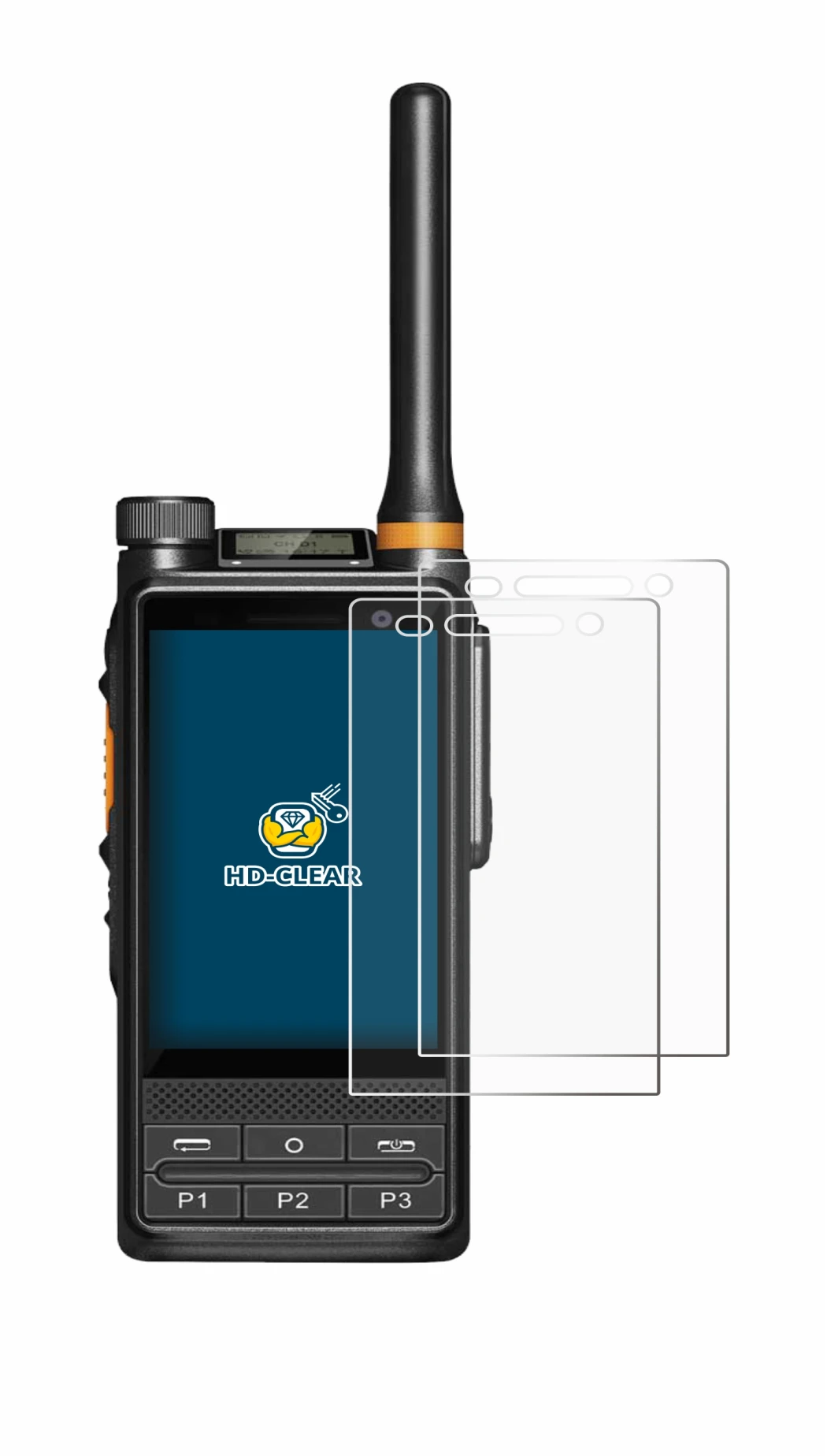 Image of the device Hytera PDC680 with a wide variety of screen protectors.