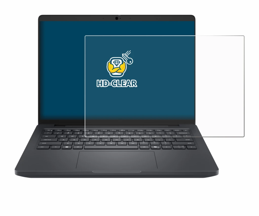 Image of the device Dell Pro Max 14 with a wide variety of screen protectors.