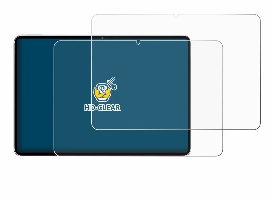 Image of the device Nubia Pad Pro with a wide variety of screen protectors.