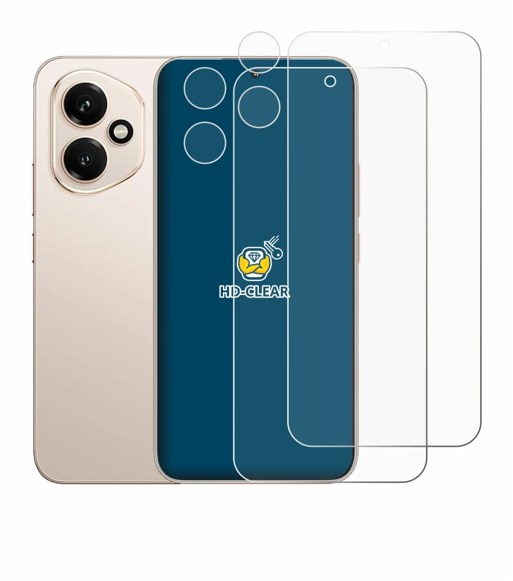Image of the device Honor 400 (Front+Camera) with a wide variety of screen protectors.