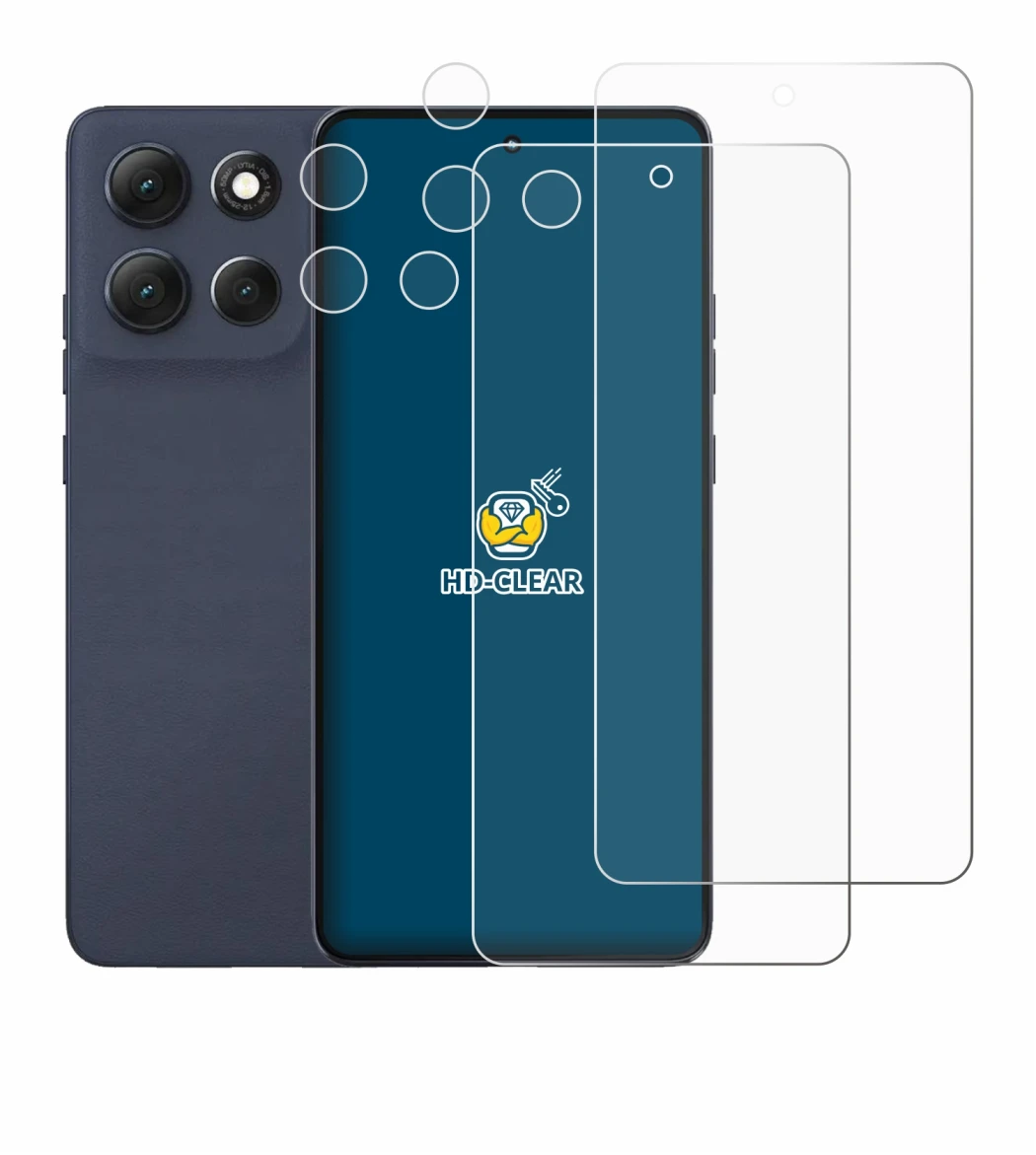 Image of the device Motorola Moto G86 (Front+Camera) with a wide variety of screen protectors.
