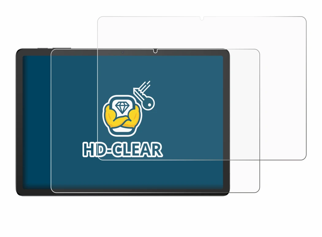Image of the device Doogee Tab G6 Plus with a wide variety of screen protectors.