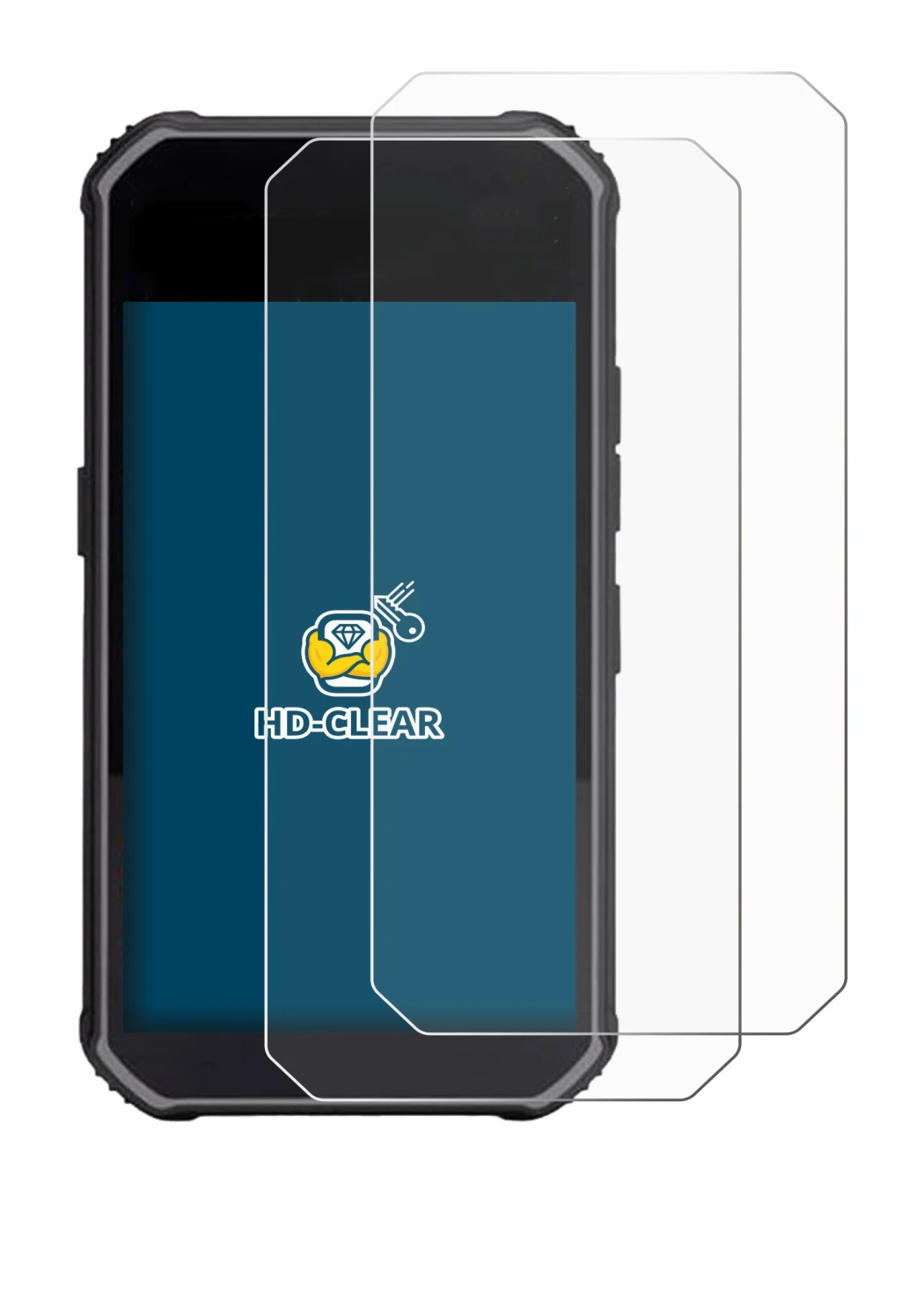Image of the device SkyCaddie Pro 5X with a wide variety of screen protectors.