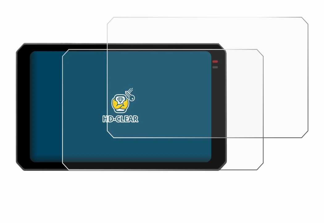 Image of the device Chigee AIO-6 Max with a wide variety of screen protectors.