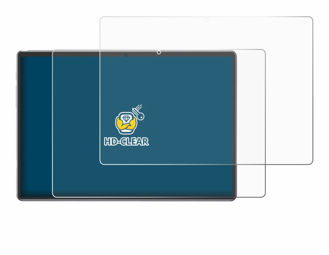 Image of the device Xgody P60 Pro with a wide variety of screen protectors.