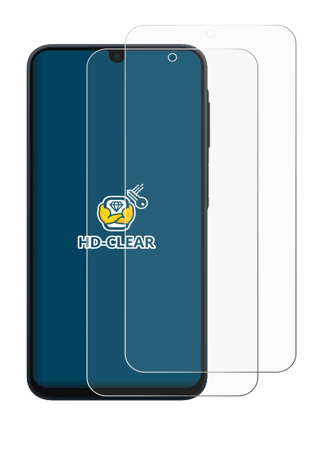 Image of the device Samsung Galaxy A17 5G with a wide variety of screen protectors.