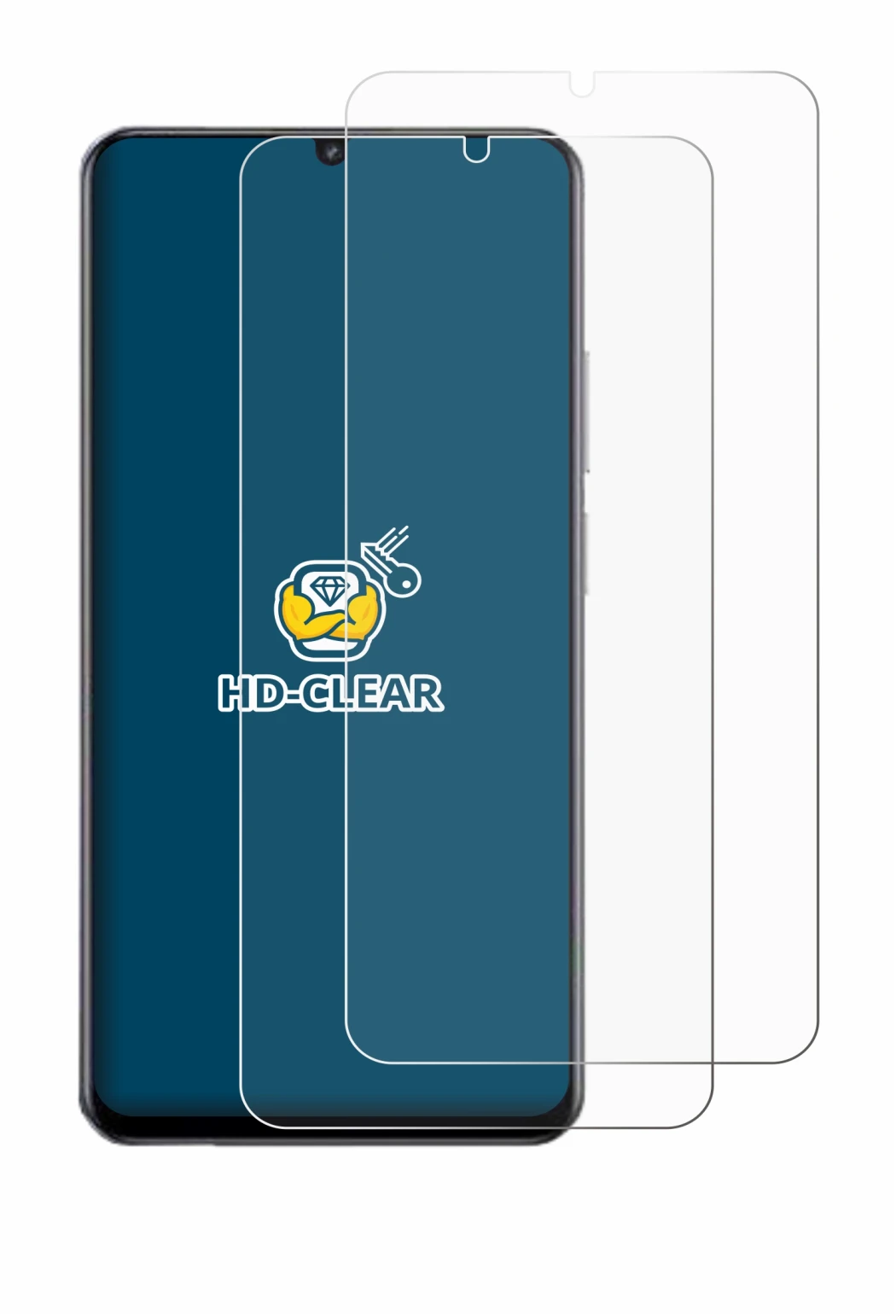 Image of the device realme Note 70T with a wide variety of screen protectors.