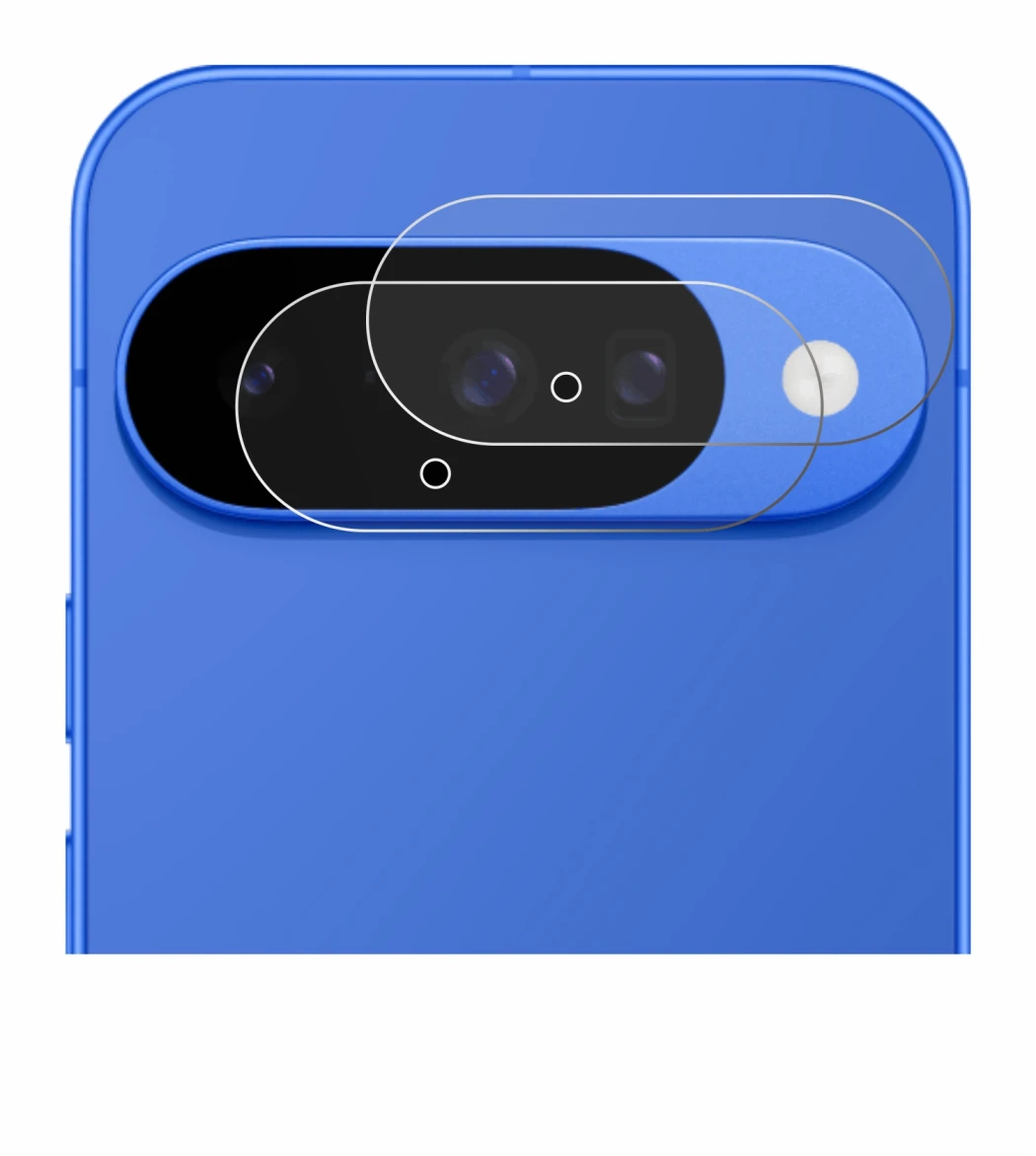 Image of the device Google Pixel 10 (ONLY Camera Lens) with a wide variety of screen protectors.