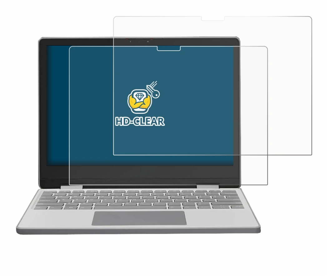 Image of the device Framework Laptop 12 with a wide variety of screen protectors.