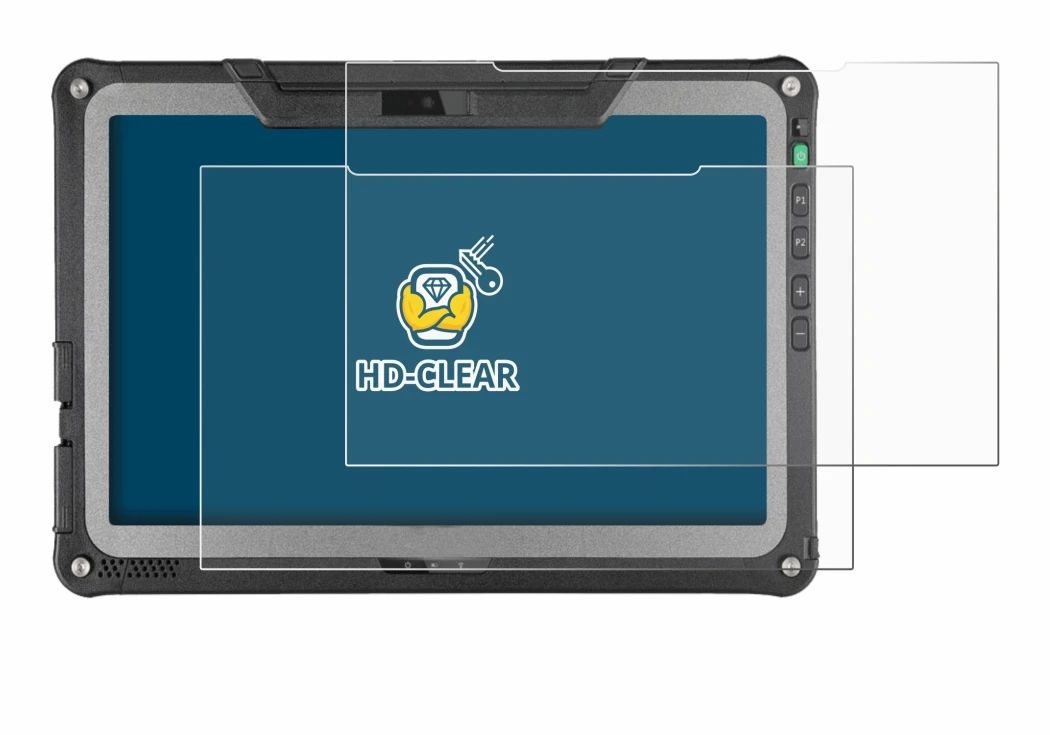 Image of the device Getac F110 G7 with a wide variety of screen protectors.