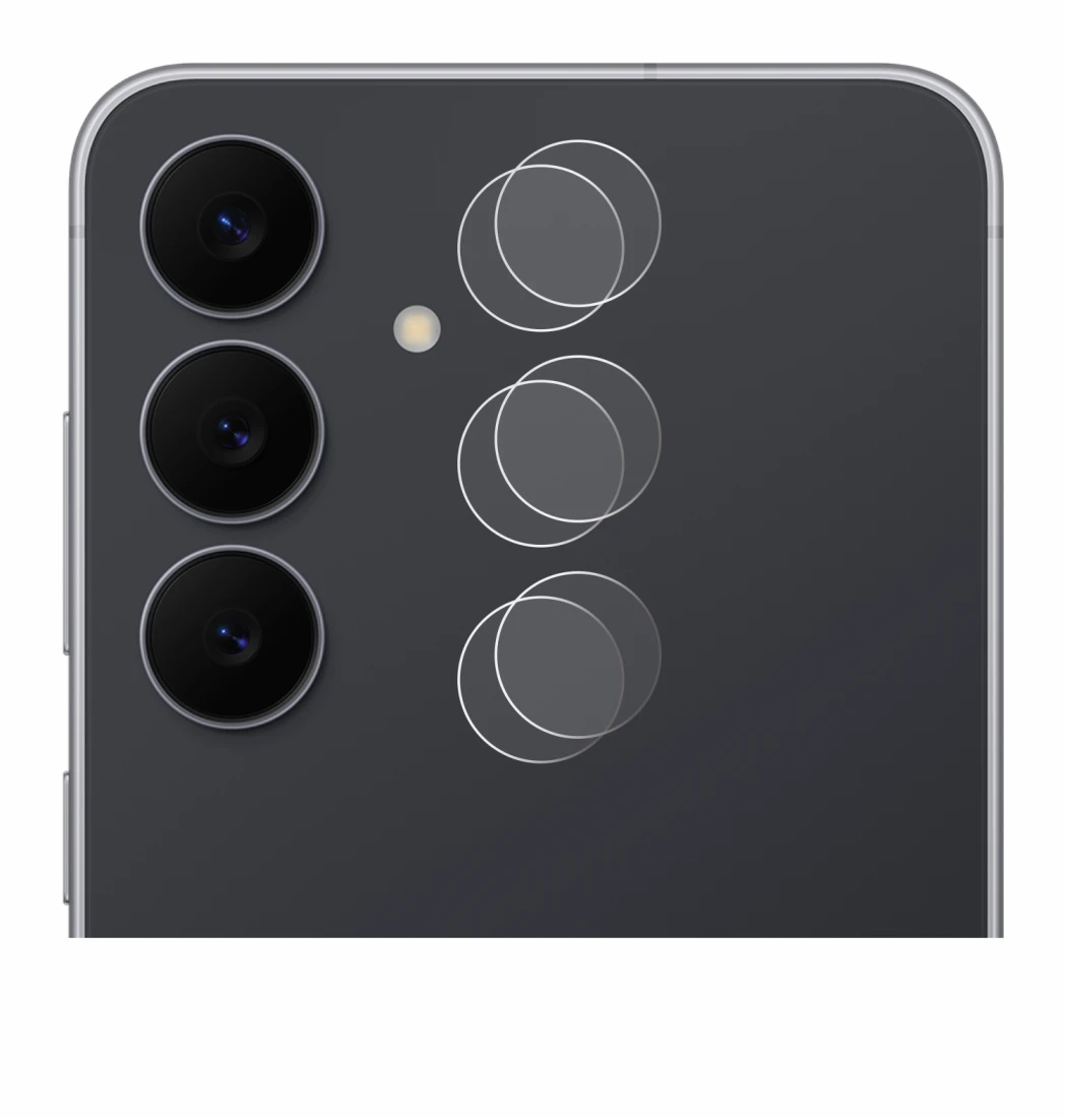 Image of the device Samsung Galaxy S25 FE (ONLY Camera Lens) with a wide variety of screen protectors.