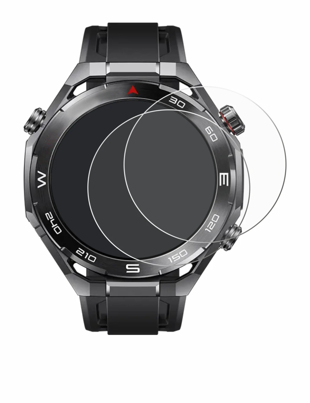 Image of the device Huawei Watch Ultimate 2 Black with a wide variety of screen protectors.