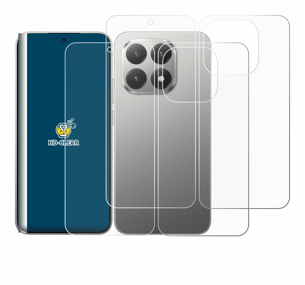 Image of the device Xiaomi 15T (Front+Back) with a wide variety of screen protectors.