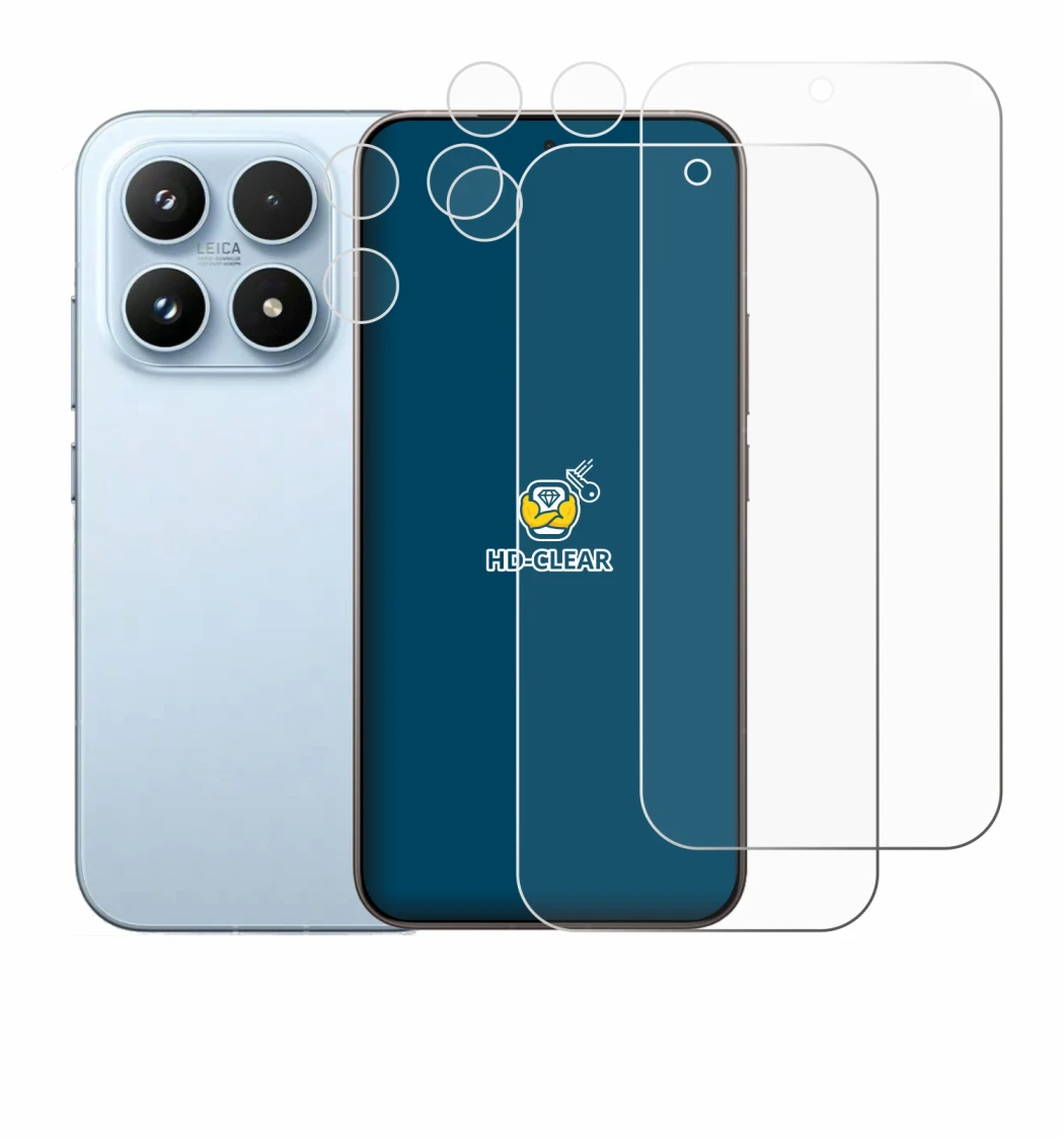 Image of the device Xiaomi 17 (Front+Camera) with a wide variety of screen protectors.