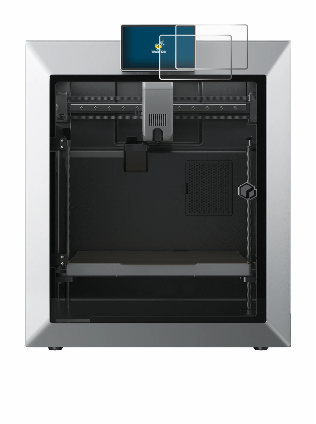 Image of the device Qidi Tech Q2 with a wide variety of screen protectors.