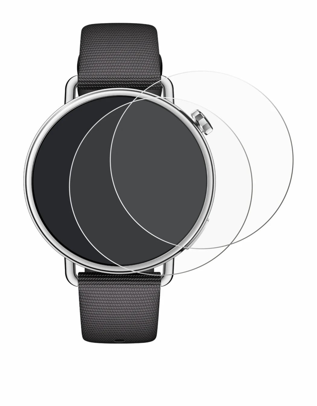 Image of the device Xiaomi Watch S4 (41 mm) with a wide variety of screen protectors.