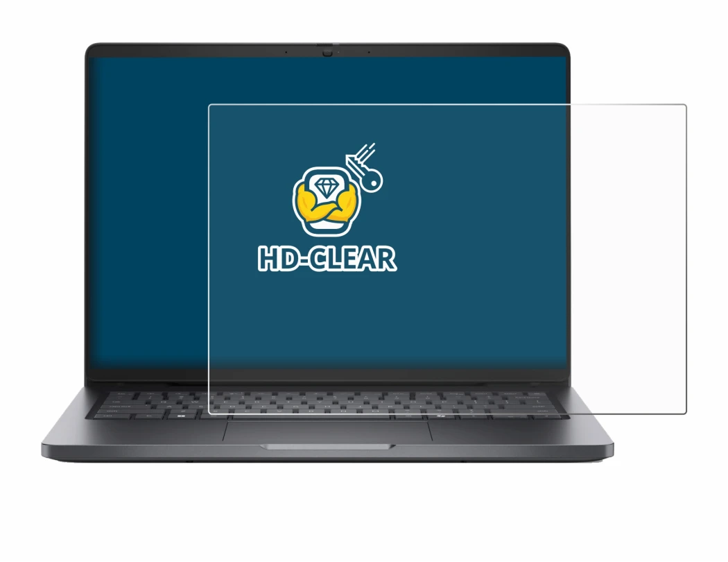 Image of the device Dell Pro 14 PC14250 with a wide variety of screen protectors.