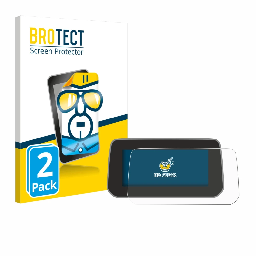 Front side of a product packaging with the brand logo BROTECT. Next to it is the device Mazda CX-5 2020 shown with the corresp