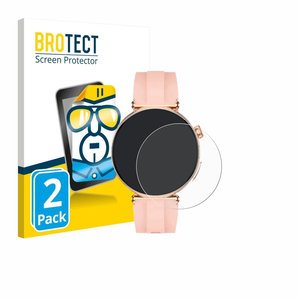 Front side of a product packaging with the brand logo BROTECT. Next to it is the device Knauermann Pro 4 Mini 2026 shown with