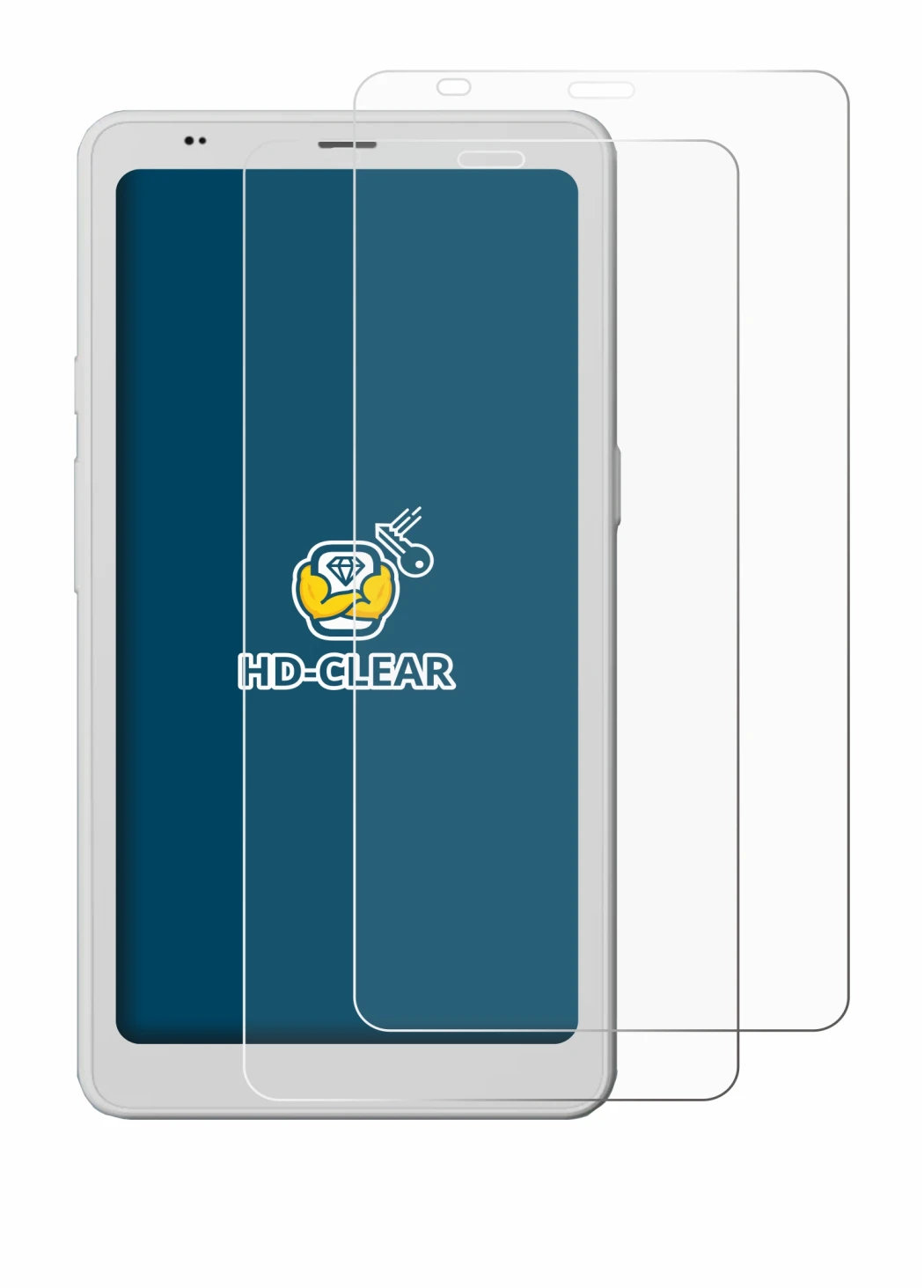 Image of the device Boox Palma 2 Pro with a wide variety of screen protectors.