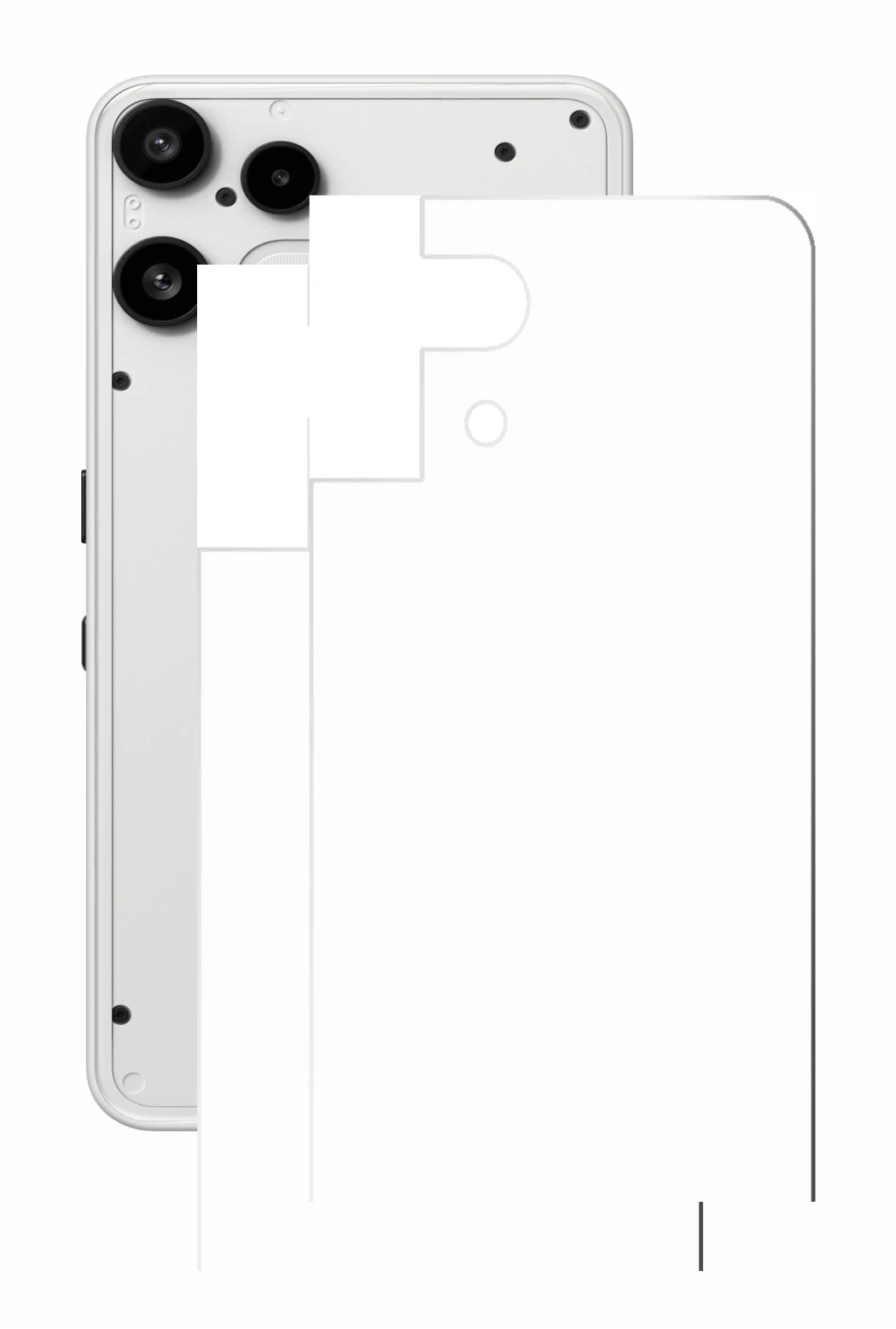 Image of the device Nothing Phone (3a) Lite (Back) with a wide variety of screen protectors.