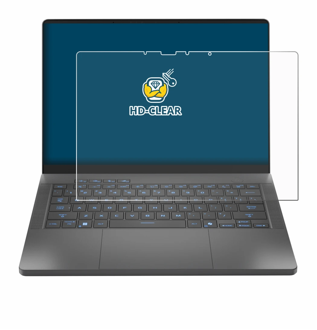 Image of the device ASUS ROG Zephyrus G14 2025 GA403 with a wide variety of screen protectors.