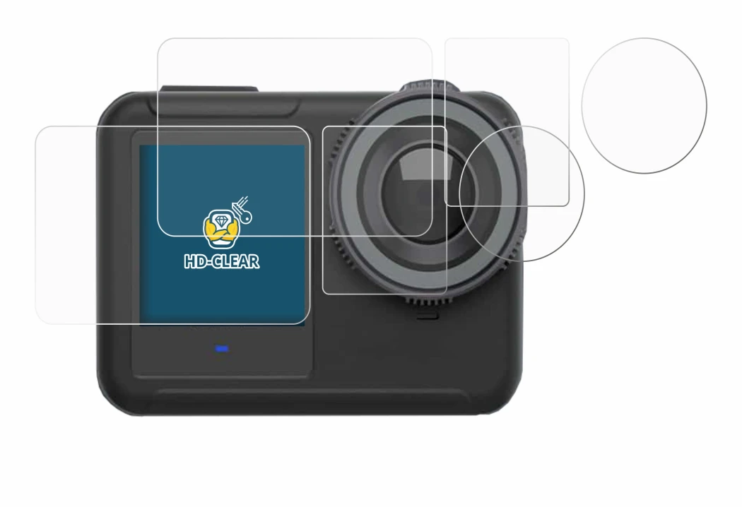 Image of the device SVBONY SVGO3 4K with a wide variety of screen protectors.