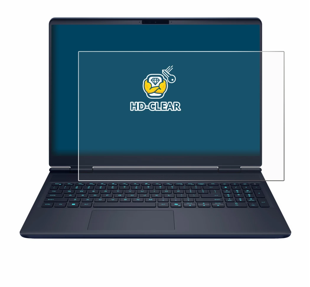 Image of the device Dell Alienware 16X with a wide variety of screen protectors.