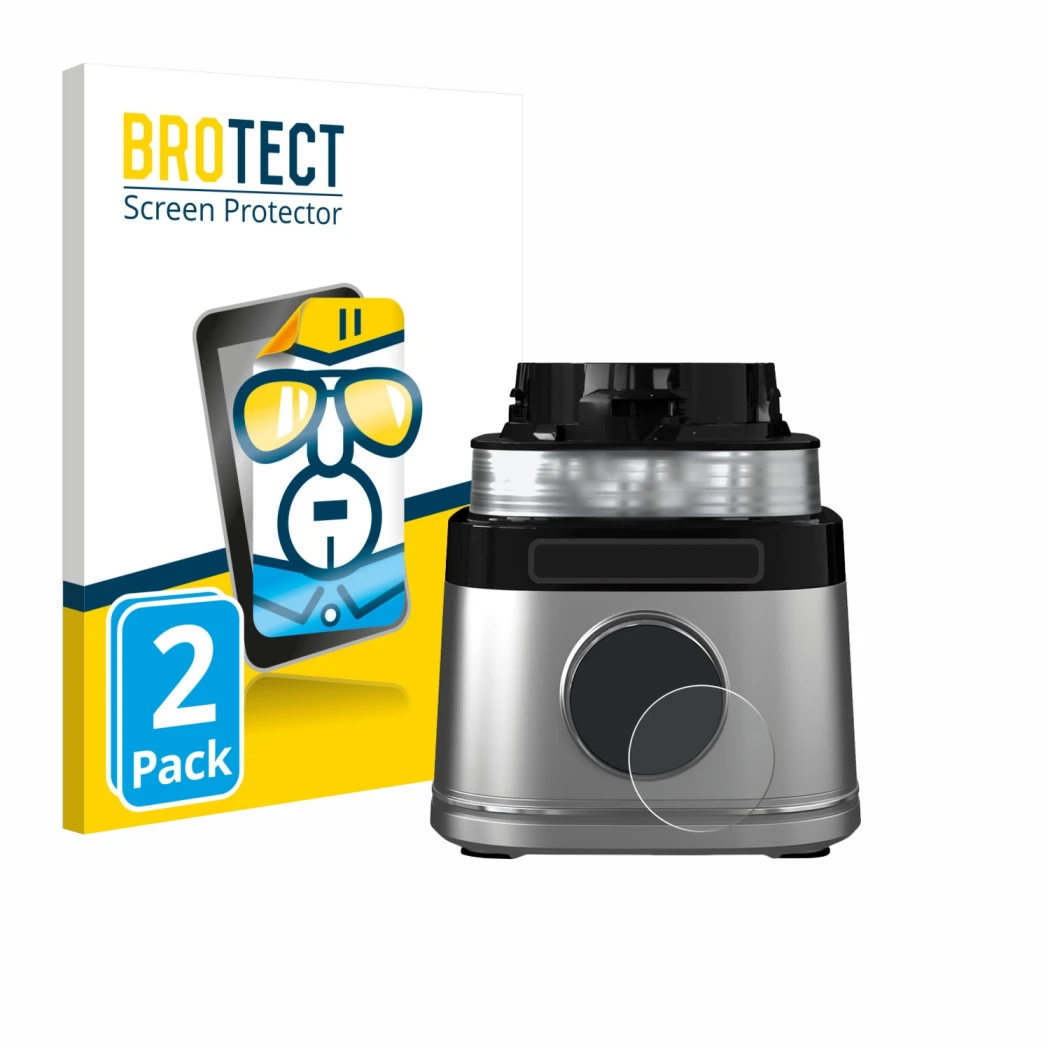 Front side of a product packaging with the brand logo BROTECT. Next to it is the device Ninja Detect Power Pro shown with the
