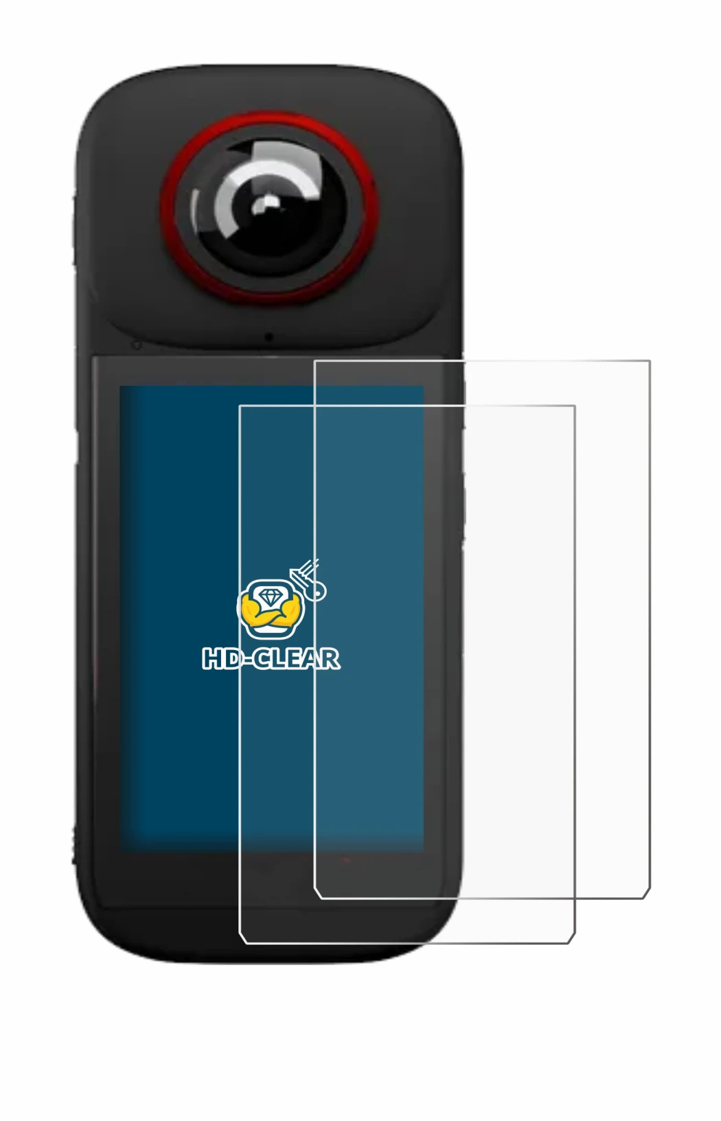 Image of the device Labpano PanoX V3 360° with a wide variety of screen protectors.
