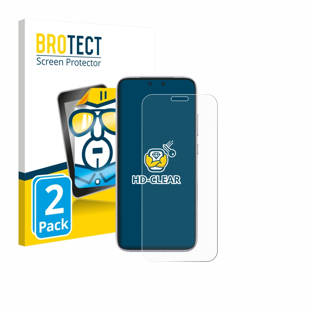 Front side of a product packaging with the brand logo BROTECT. Next to it is the device Honor Magic 8 RSR Porsche Design shown