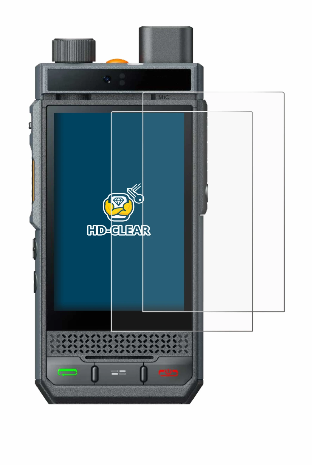 Image of the device Hytera P60 with a wide variety of screen protectors.