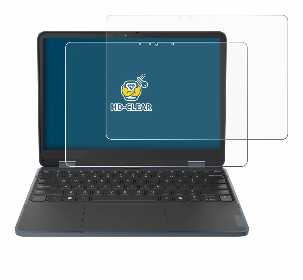 Image of the device Lenovo 500w 2-in-1 Gen 5 with a wide variety of screen protectors.