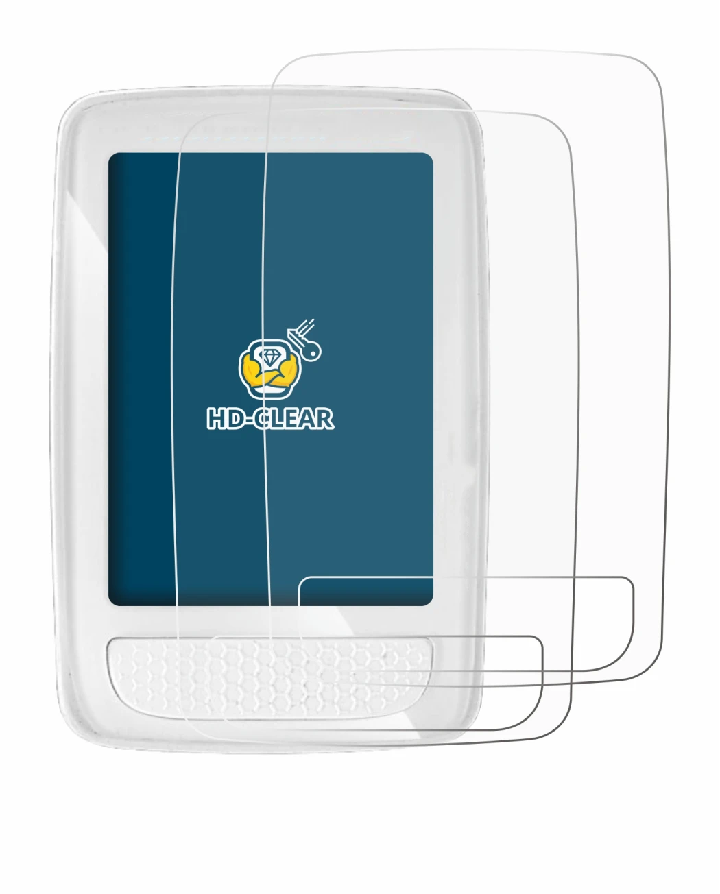 Image of the device Giant Axact 14W with a wide variety of screen protectors.
