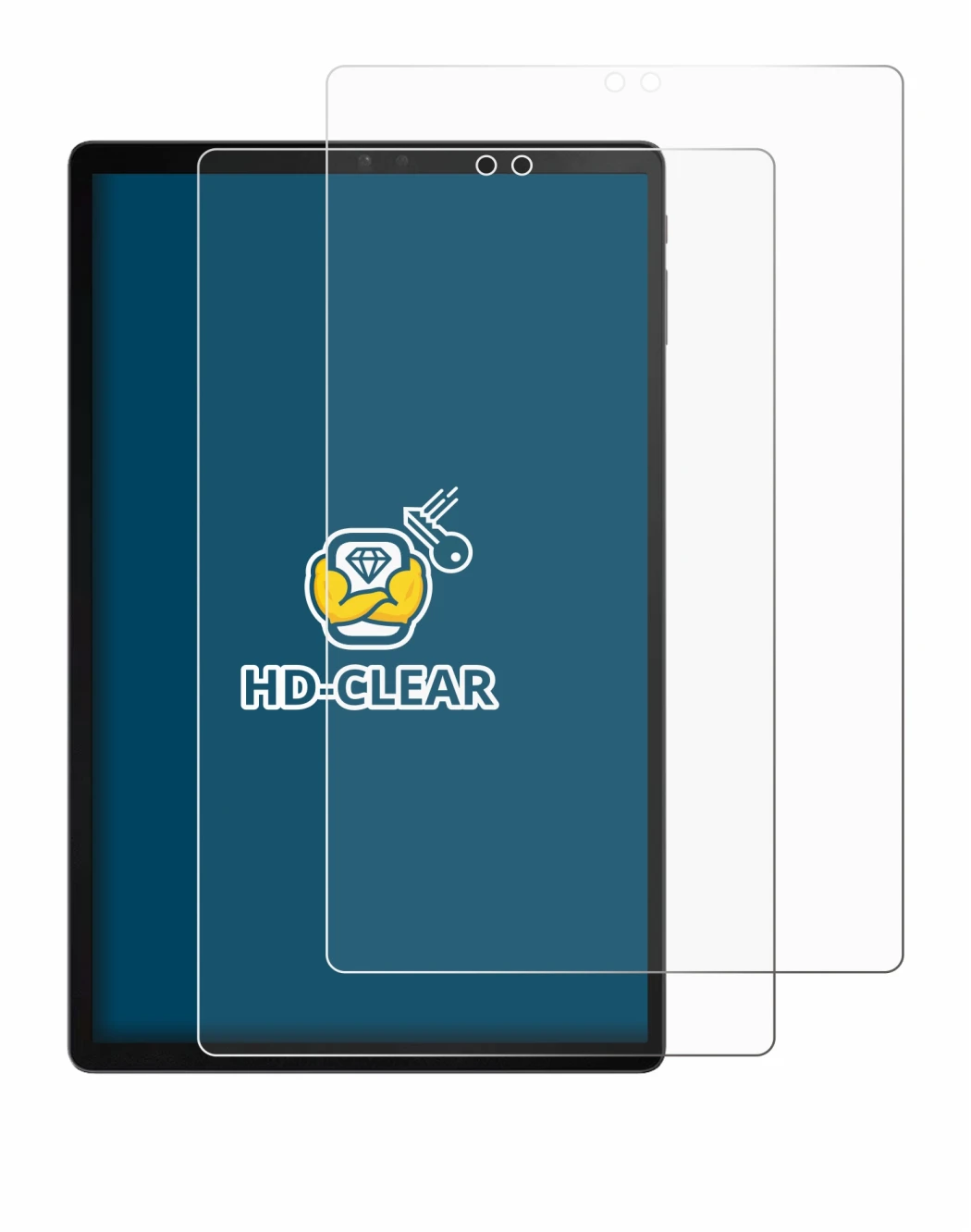 Image of the device ZTE Blade X1001 with a wide variety of screen protectors.