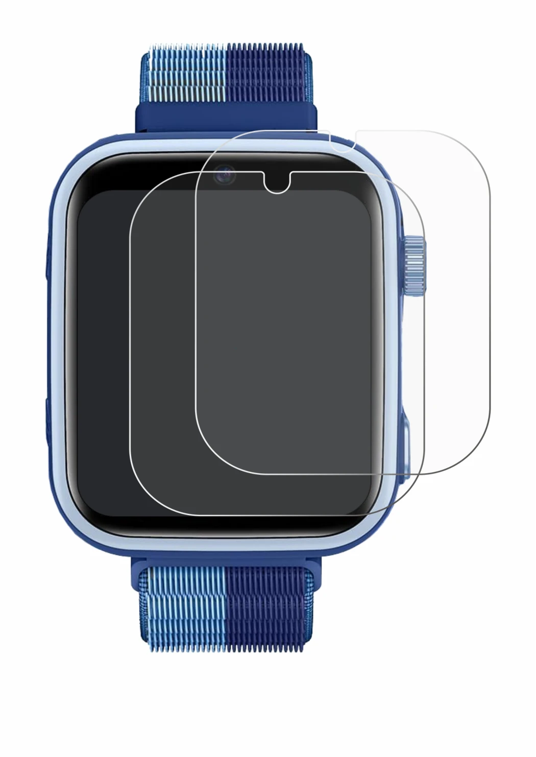 Image of the device Oliimptek T45 with a wide variety of screen protectors.