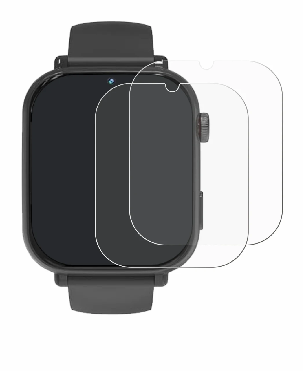 Image of the device Pthtechus A22 with a wide variety of screen protectors.