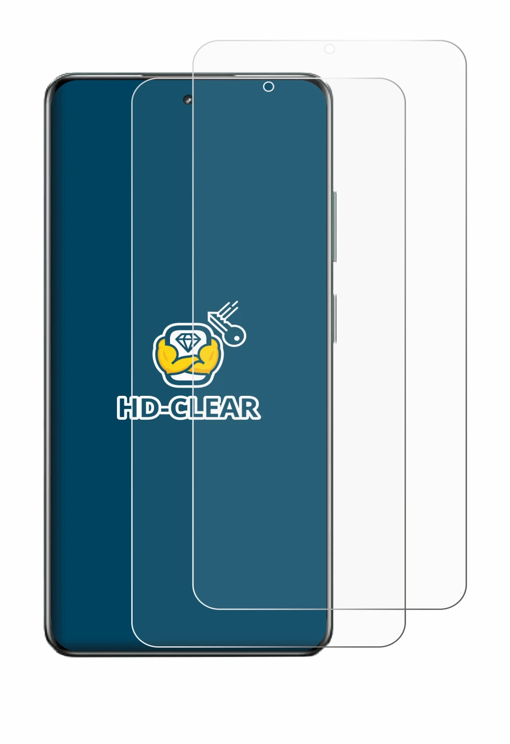 Image of the device realme C63 5G with a wide variety of screen protectors.