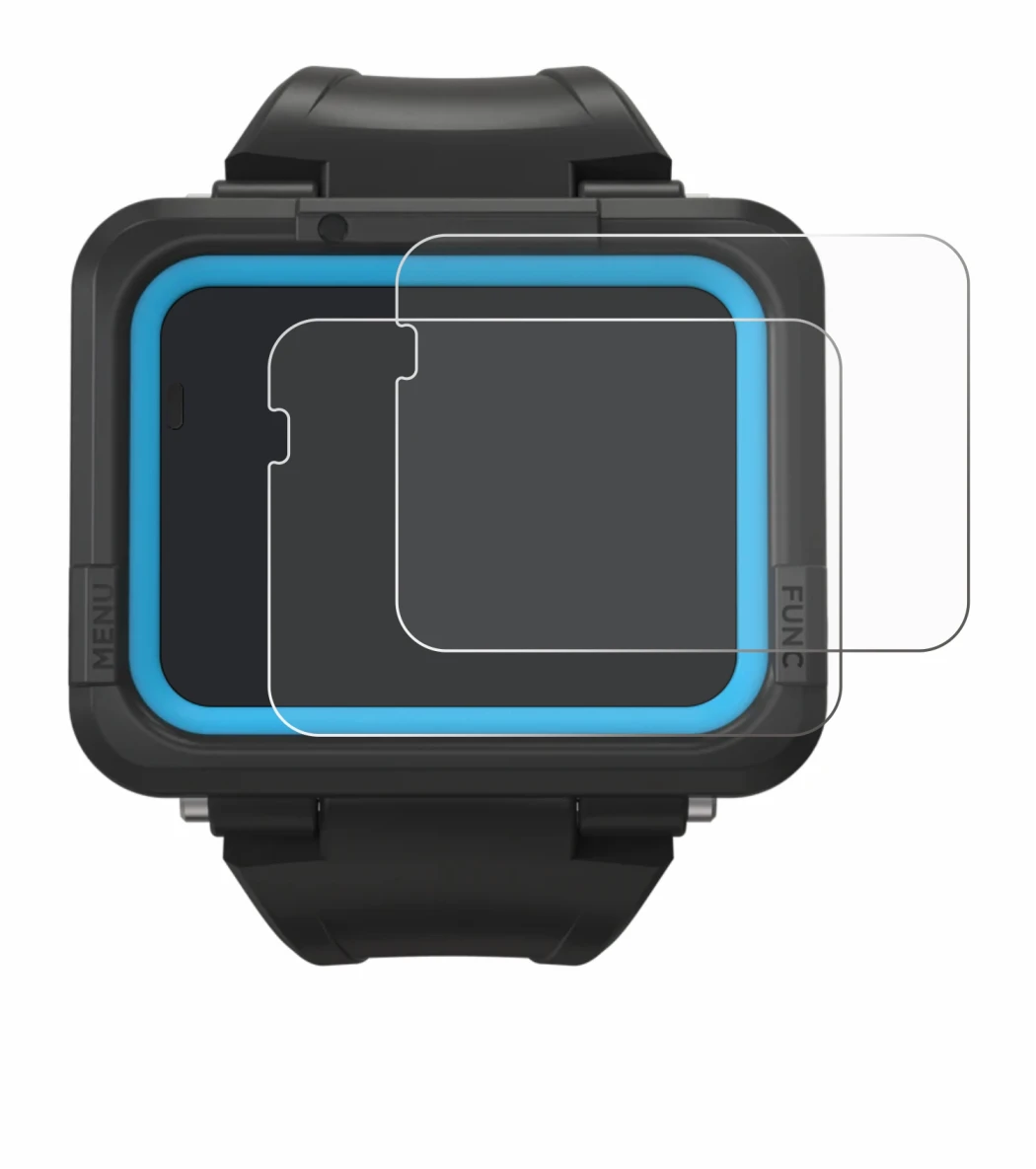 Image of the device Shearwater PEREGRINE dive computer with a wide variety of screen protectors.