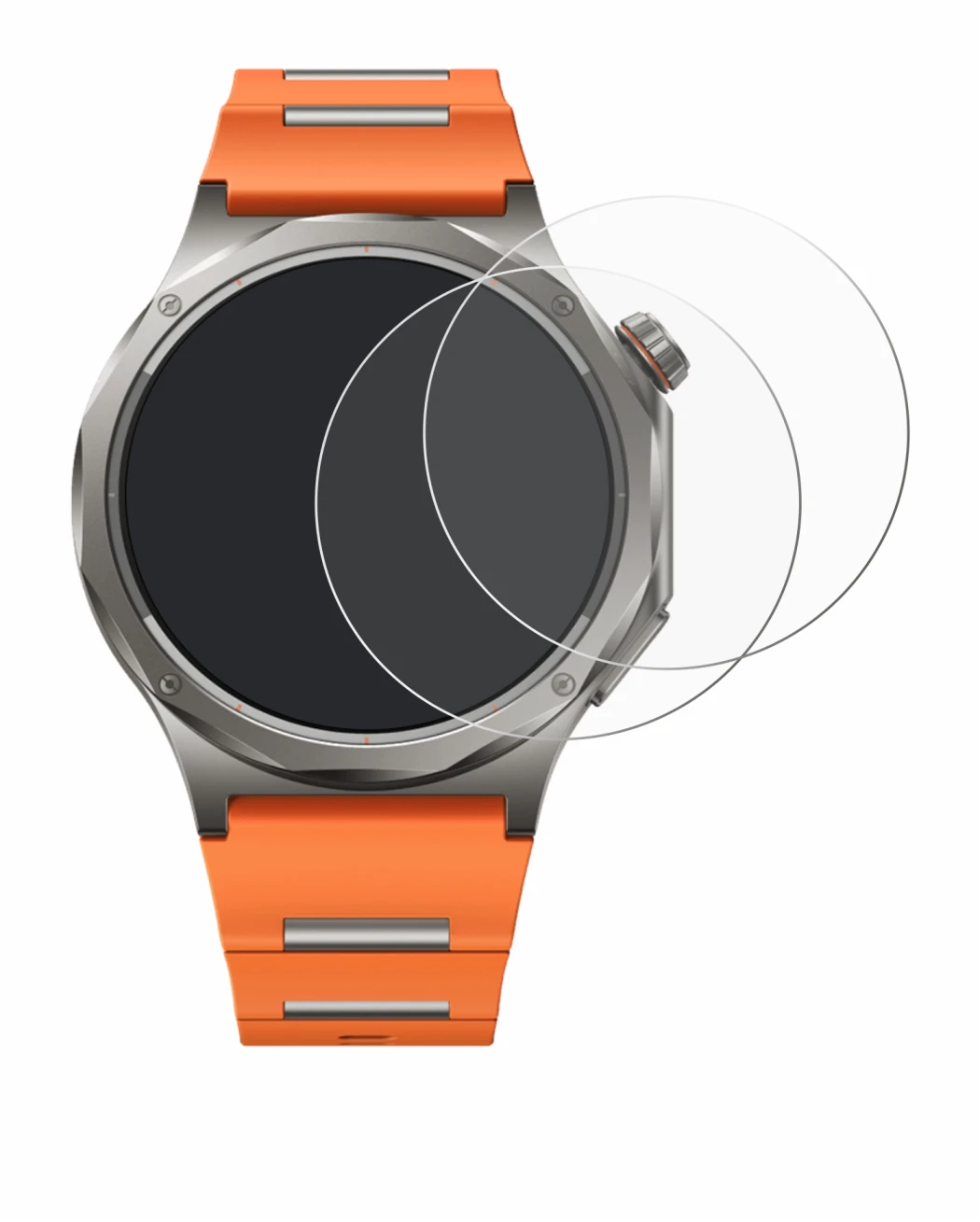 Image of the device Oppo Watch X3 with a wide variety of screen protectors.